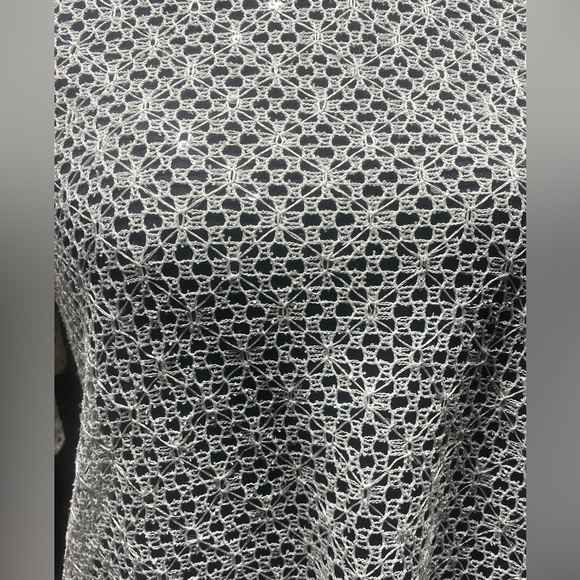 NWT Notations Fishnet Sequin top sz S - Picture 2 of 2